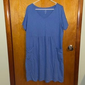 J.Jill Light blue knit dress
